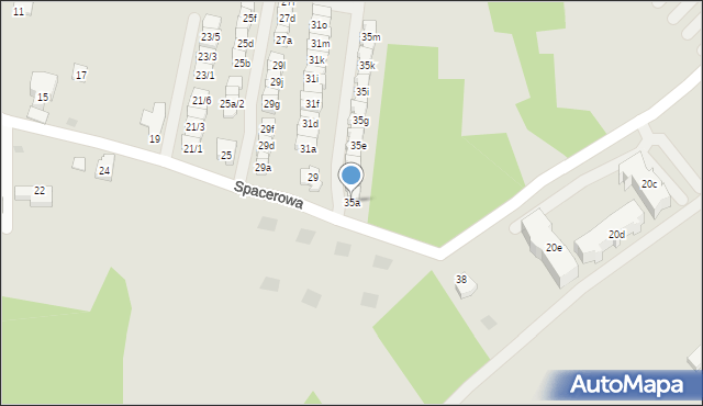 Rzeszów, Spacerowa, 35a, mapa Rzeszów