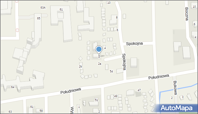 Sarbinowo, Spokojna, 2, mapa Sarbinowo