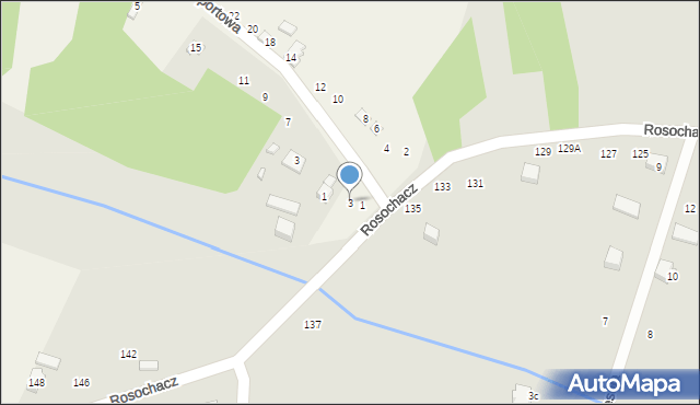 Siedlec Duży, Sportowa, 3, mapa Siedlec Duży