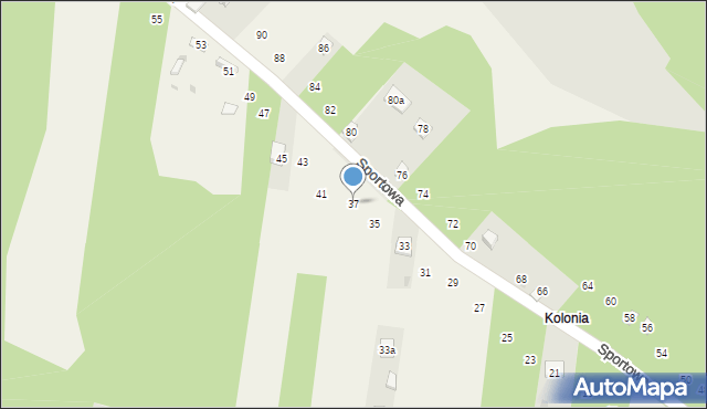 Siedlec Duży, Sportowa, 37, mapa Siedlec Duży