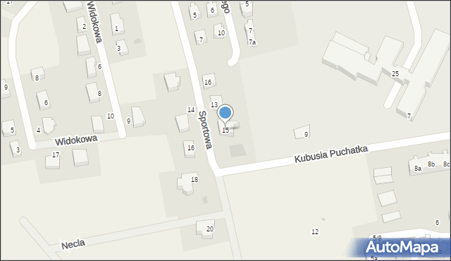 Sierakowice, Sportowa, 15, mapa Sierakowice