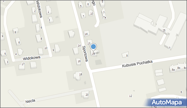 Sierakowice, Sportowa, 15, mapa Sierakowice