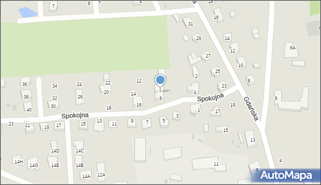 Skarszewy, Spokojna, 8, mapa Skarszewy
