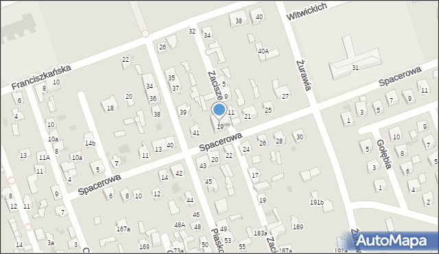 Skarżysko-Kamienna, Spacerowa, 19, mapa Skarżysko-Kamienna