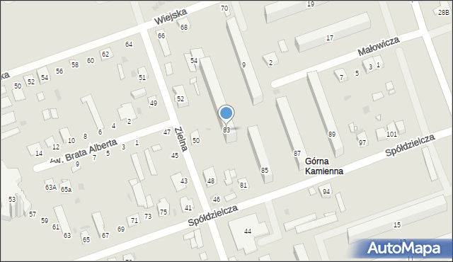 Skarżysko-Kamienna, Spółdzielcza, 83, mapa Skarżysko-Kamienna