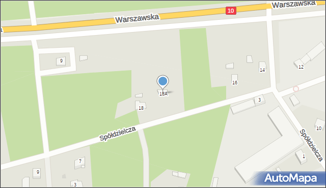 Skępe, Spółdzielcza, 18A, mapa Skępe