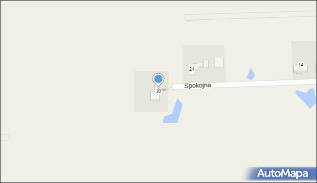 Skrzeszewo, Spokojna, 30, mapa Skrzeszewo