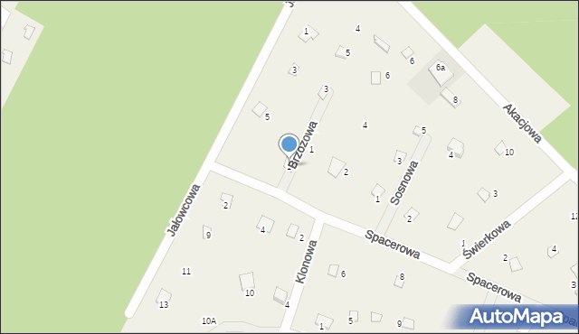 Skubianka, Spacerowa, 1, mapa Skubianka