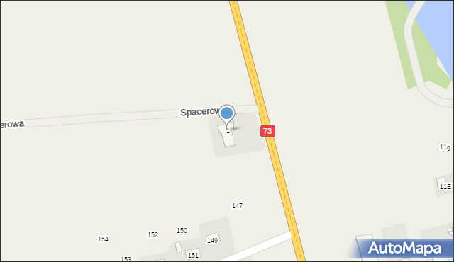 Śladków Mały, Spacerowa, 1, mapa Śladków Mały