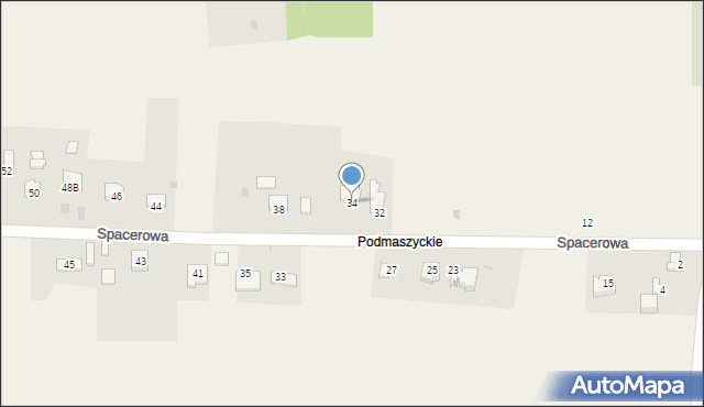 Smardzowice, Spacerowa, 34, mapa Smardzowice