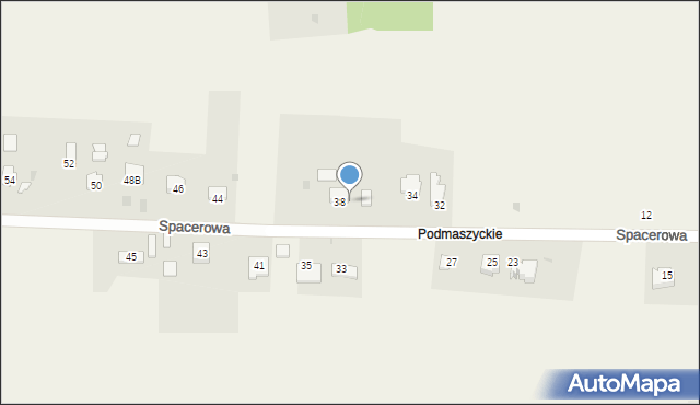 Smardzowice, Spacerowa, 38a, mapa Smardzowice