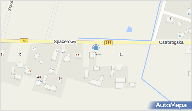 Śmiłowo, Spacerowa, 13, mapa Śmiłowo