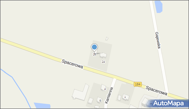 Śmiłowo, Spacerowa, 26, mapa Śmiłowo