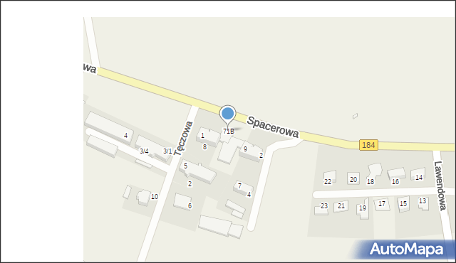 Śmiłowo, Spacerowa, 71B, mapa Śmiłowo