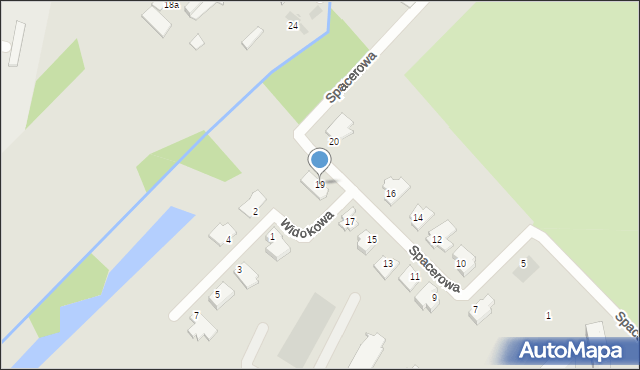 Sokołów Podlaski, Spacerowa, 19, mapa Sokołów Podlaski