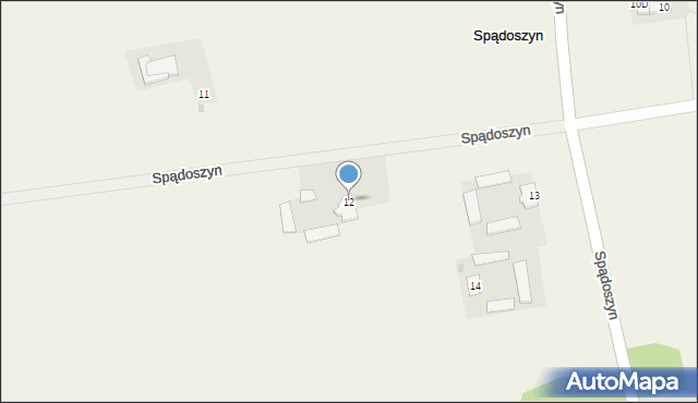 Spądoszyn, Spądoszyn, 12, mapa Spądoszyn