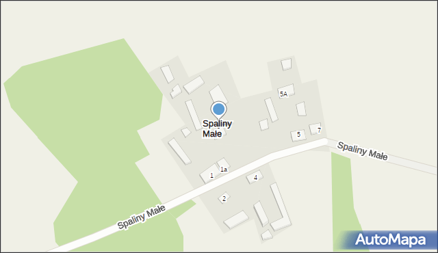 Spaliny Małe, Spaliny Małe, 3, mapa Spaliny Małe