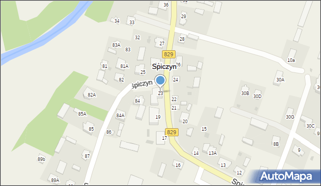 Spiczyn, Spiczyn, 23, mapa Spiczyn