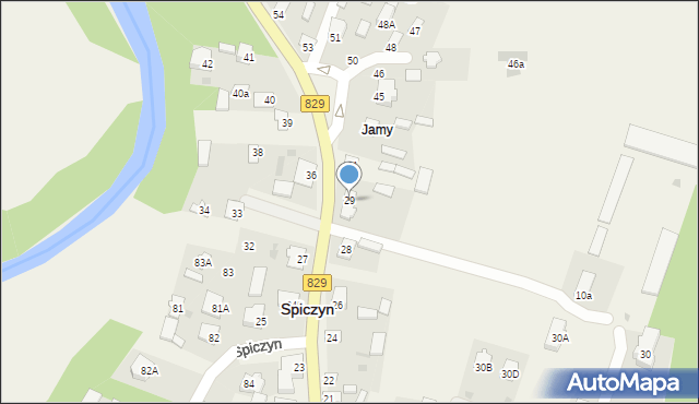 Spiczyn, Spiczyn, 29, mapa Spiczyn