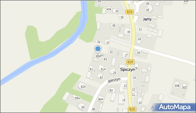 Spiczyn, Spiczyn, 83A, mapa Spiczyn