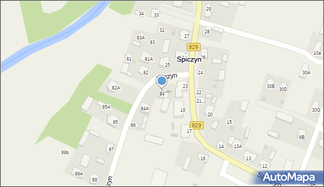 Spiczyn, Spiczyn, 84, mapa Spiczyn