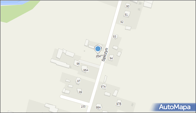 Spiczyn, Spiczyn, 95A, mapa Spiczyn
