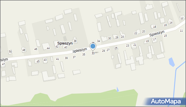 Spieszyn, Spieszyn, 33, mapa Spieszyn