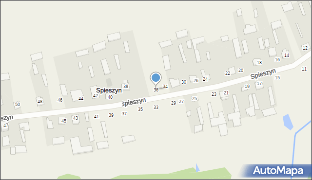 Spieszyn, Spieszyn, 36, mapa Spieszyn