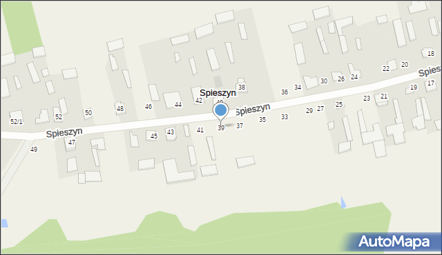 Spieszyn, Spieszyn, 39, mapa Spieszyn