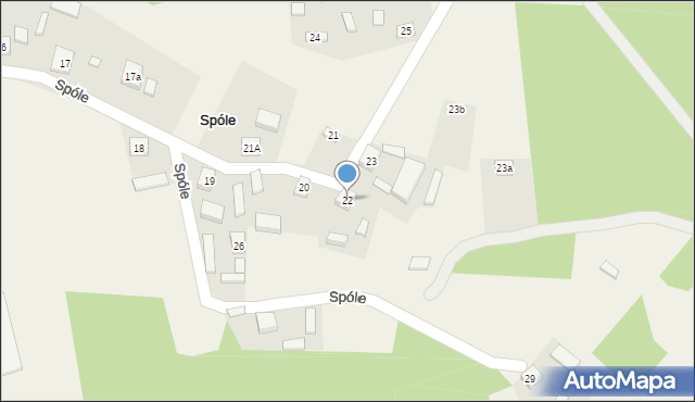 Spóle, Spóle, 22, mapa Spóle