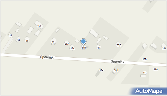 Sporniak, Sporniak, 37B, mapa Sporniak