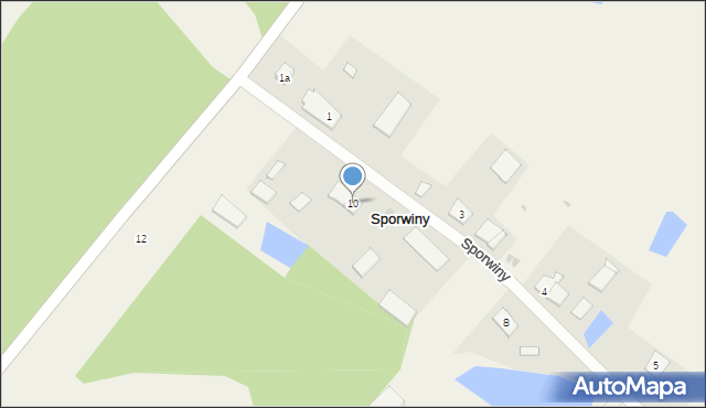 Sporwiny, Sporwiny, 10, mapa Sporwiny