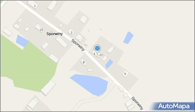 Sporwiny, Sporwiny, 4a, mapa Sporwiny