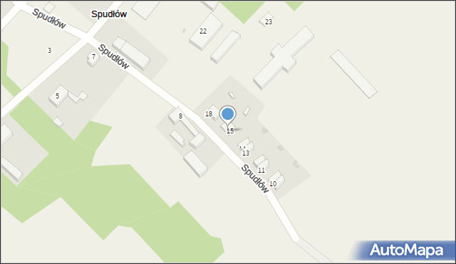 Spudłów, Spudłów, 17, mapa Spudłów