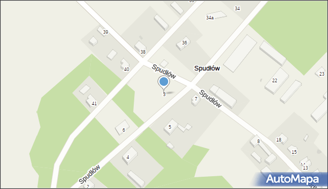 Spudłów, Spudłów, 3, mapa Spudłów