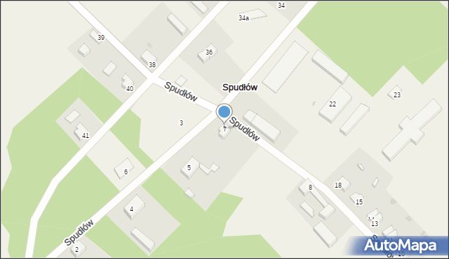 Spudłów, Spudłów, 7, mapa Spudłów