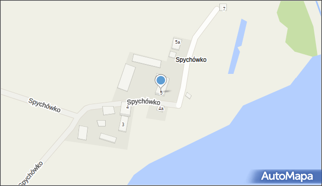 Spychowo, Spychówko, 5, mapa Spychowo