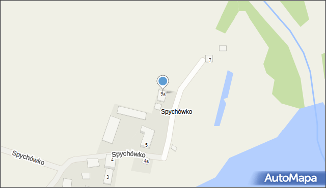 Spychowo, Spychówko, 5a, mapa Spychowo