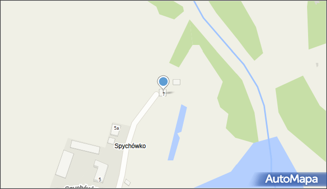 Spychowo, Spychówko, 7, mapa Spychowo