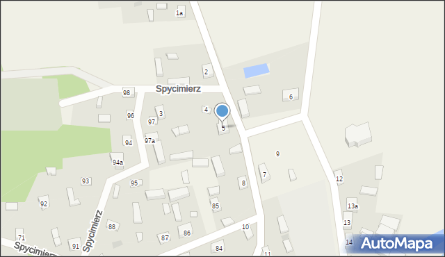 Spycimierz, Spycimierz, 5, mapa Spycimierz