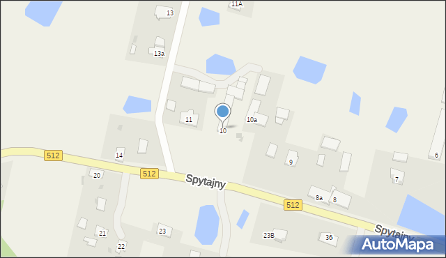 Spytajny, Spytajny, 10, mapa Spytajny