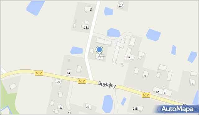 Spytajny, Spytajny, 11, mapa Spytajny