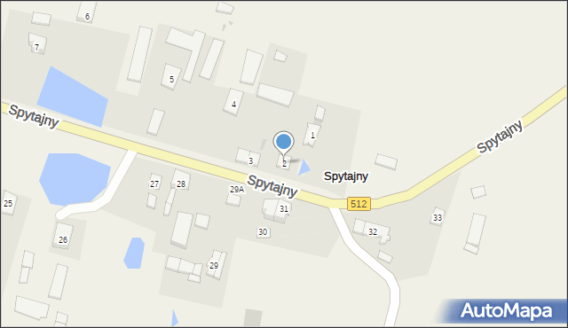 Spytajny, Spytajny, 2, mapa Spytajny