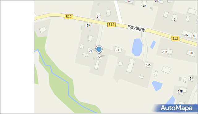 Spytajny, Spytajny, 22, mapa Spytajny