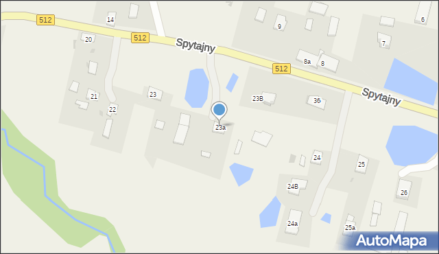 Spytajny, Spytajny, 23a, mapa Spytajny