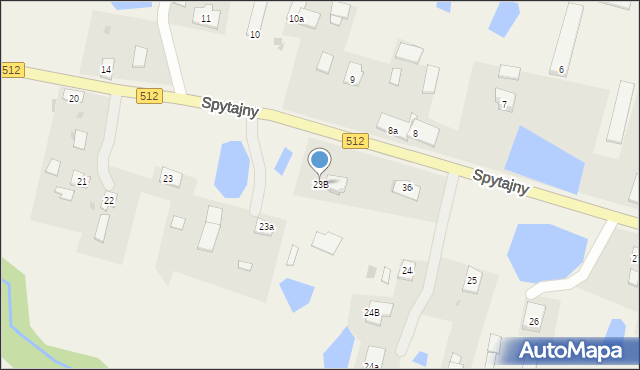 Spytajny, Spytajny, 23B, mapa Spytajny