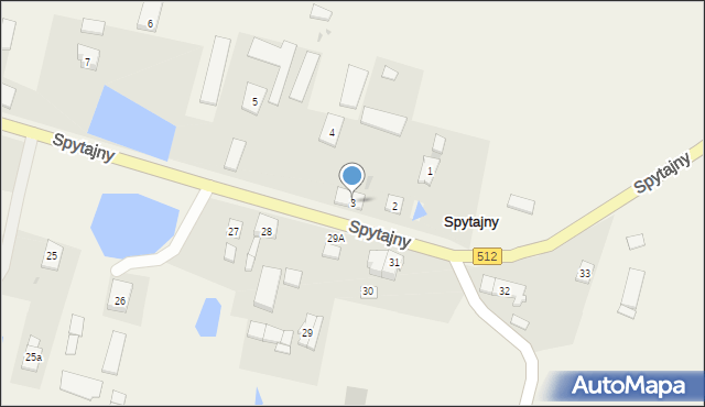 Spytajny, Spytajny, 3, mapa Spytajny