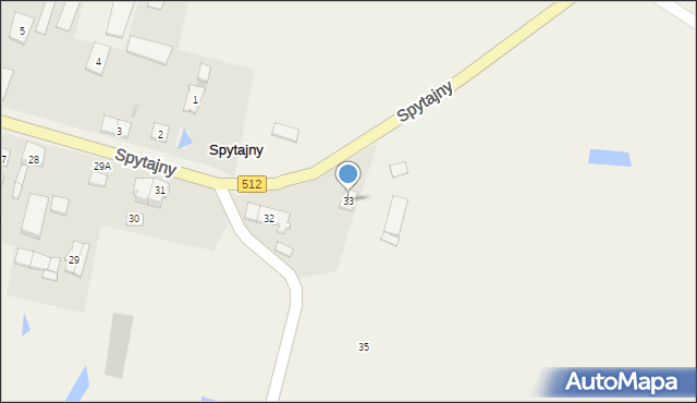 Spytajny, Spytajny, 33, mapa Spytajny