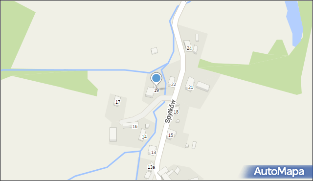 Spytków, Spytków, 19, mapa Spytków