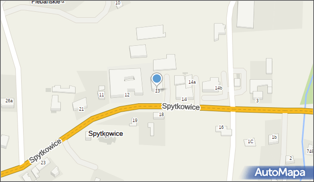 Spytkowice, Spytkowice, 13, mapa Spytkowice